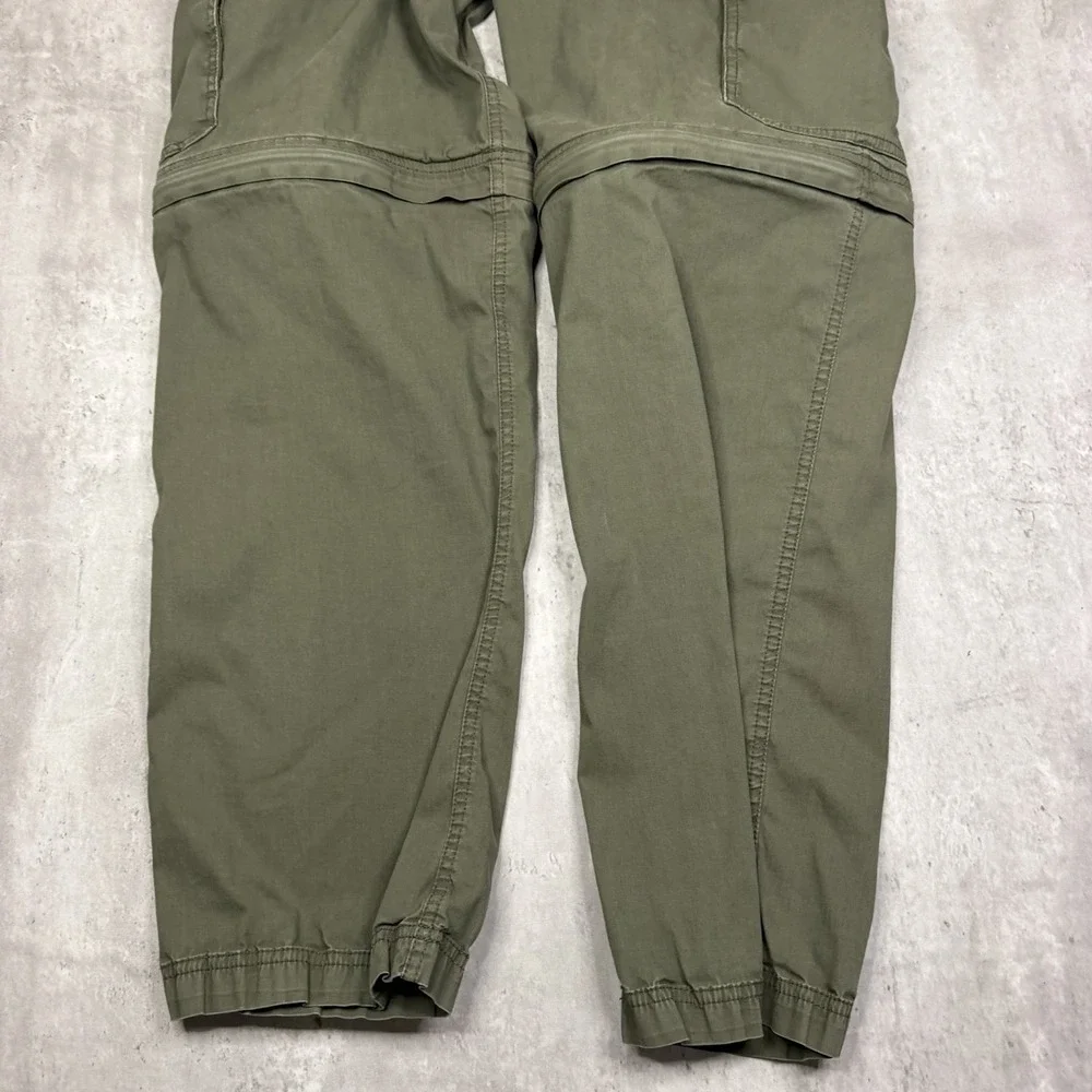 BC Clothing Men's Convertible Cargo Hiking Pants Shorts Olive Green Sz Mx30